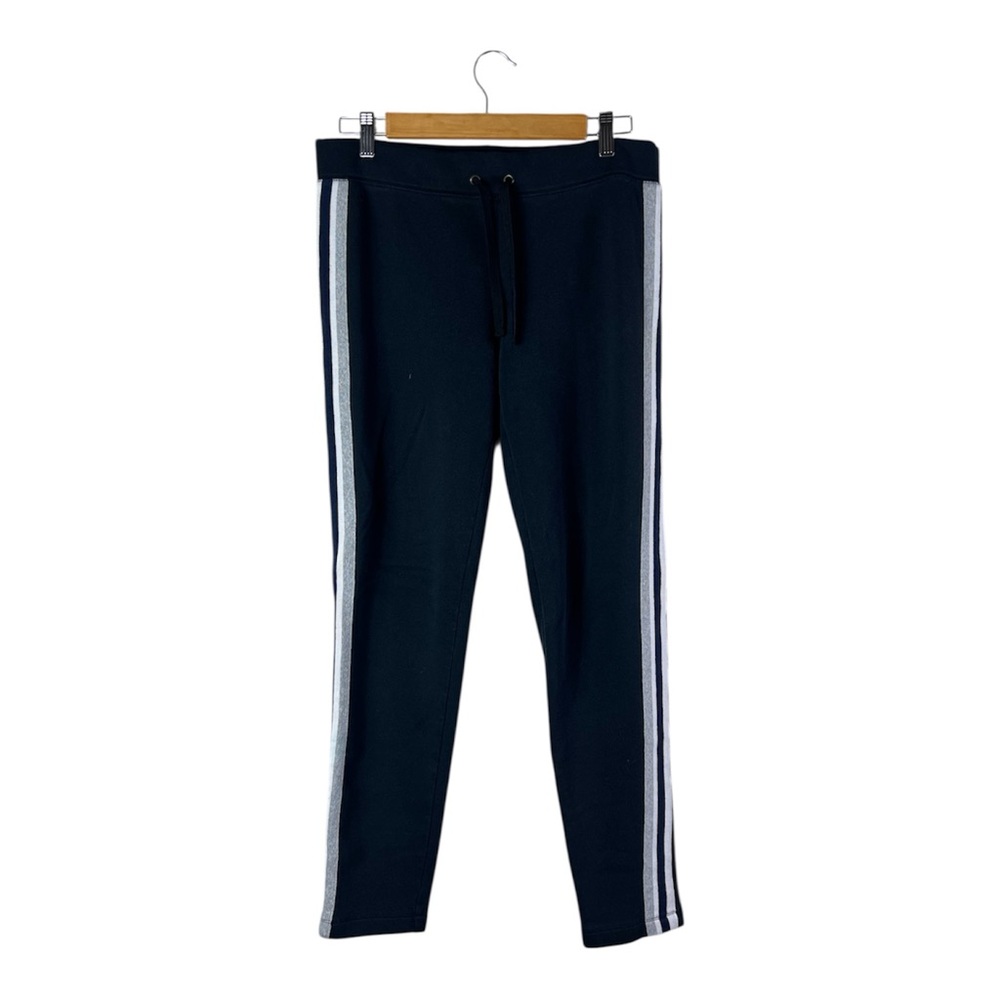 J.CREW Track sweatpant Women’s Small Black w/grey and white stripe